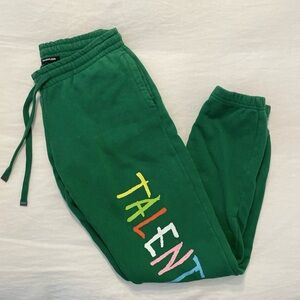 Talentless Elementary Collection Spell out Graphic Joggers